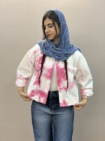 شومیز لینن کوتاه آبرنگی - Image 2
