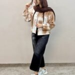 شومیز لینن کوتاه آبرنگی