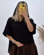 شومیز لینن باکسی خنک - Image 2