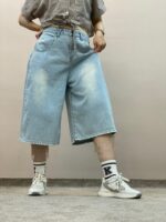شلوارک جین بگ کاپری بروسو - Image 2
