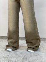 شلوار بگ‌‌ جین تینت قهوه ای - Image 4