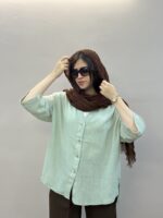 شومیز لینن دو نخ کادین کد ۶۰۰ - Image 3