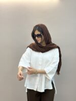 شومیز لینن دو نخ کادین کد ۶۰۰ - Image 8