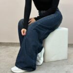 شلوار جین شافل تینت آبی ام کی