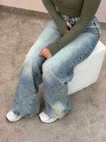شلوار بگ آبی روشن ام کی - Image 5