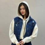وست جین آبی کوتاه آمسو