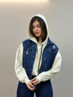 وست جین آبی کوتاه آمسو