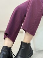 شلوار واید جین بنفش آمسو - Image 5