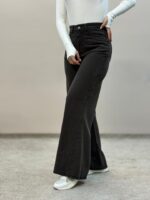 شلوار سیلک قهوه ای شست جین - Image 2