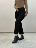 شلوار جین مشکی واید کات