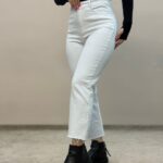 شلوار جین واید استریت سفید 6356
