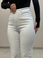 شلوار جین واید استریت سفید 6356 - Image 3
