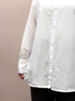 شومیز سفید کتان پنبه 1708 - Image 5