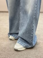 شلوار جین شافل آبی روشن6119 - Image 8