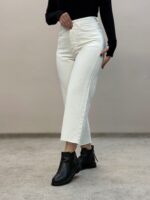 شلوار وایدکات سفید 4078 - Image 7