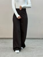 شلوار جین فول بگ قهوه ای 6469 - Image 4