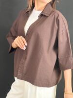 شومیز باکسی لینن 160 هیرو - Image 5