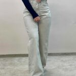 شلوار جین فلربگ نسکافه ای 3924 آمسو