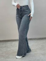 شلوار جین فلربگ طوسی 3896 آمسو - Image 7