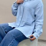 شومیز  دبل فیس قواره دار تابستانه تورال 5453