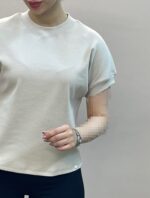 تیشرت خفاشی کشبافت ویولت - Image 5