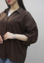 شومیز لینن ایتالیایی 5757 تورال - Image 2