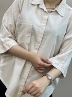 شومیز  لینن زنبوری ویتا - Image 5