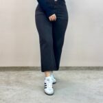 شلوار جین واید کات قهوه ای 4082 امسو