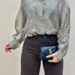 شومیز پری شیشه ای پلنگی 697کادین