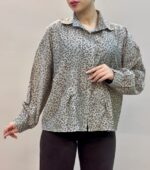شومیز پری شیشه ای پلنگی 697کادین - Image 4