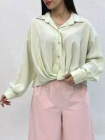 شومیز سیلک گره ای 5962 تورال - Image 6