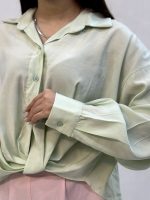 شومیز سیلک گره ای 5962 تورال - Image 7