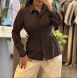 شومیز سیلک بغل بند 409 سانتیک - Image 5