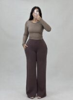شلوار اویشو بغل ساده ویونا - Image 2